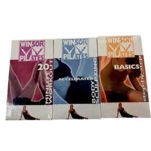 Winsor Pilates VHS Sealed Lot Of 3: Basics 20 Min Workout & Body Sculpting